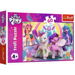 Puzzle Trefl My Little Pony în lumea prieteniilor, 60 piese, 4+ ani