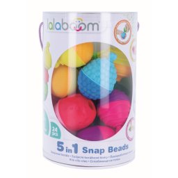 Jucarie Montessori pentru bebe Lalaboom, set senzorial 24 piese