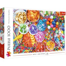 Puzzle Trefl 1000 piese Dulciuri Spectaculoase, multicolor, 12+ ani
