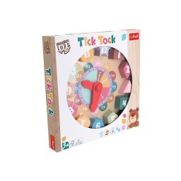 Ceas educativ din lemn Tick Tock TREFL pentru invatarea orei