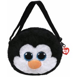 Gentuta de umar din plus Ty, 15 cm, Pinguinul Waddles, multicolor