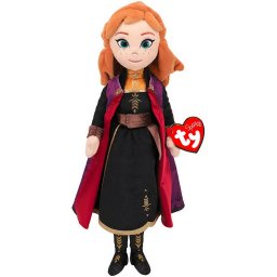 Papusa din plus Printesa Anna Frozen 2, 40 cm, cu sunete TY