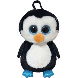 Rucsac de plus TY Pinguinul Waddles, multicolor, 25 cm
