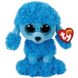 Jucarie de plus Ty Boos, catel pudel albastru, 24 cm