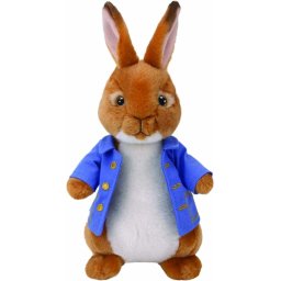 Jucarie de plus TY Peter Rabbit, iepuras 15 cm, multicolor