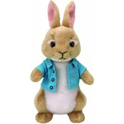 Jucarie de plus TY Cottontail Peter Rabbit, iepuras 15 cm