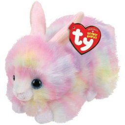 Iepuras de plus TY pastel, multicolor, 15 cm, pentru copii 1+