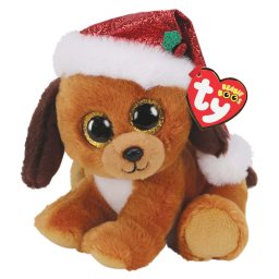 Jucarie de plus TY Howlidays, catel cu caciulita, 15 cm