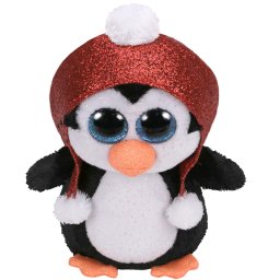 Pinguin de plus Ty Gale 15 cm, jucarie moale multicolor