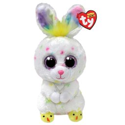Iepuras de plus TY Beanie Boos Dusty alb, 15 cm, pentru copii