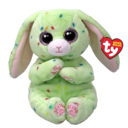 Iepuras de plus TY Beanie Bellies Fern verde, 15 cm