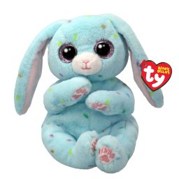 Iepuras de plus Ty Beanie Bellies Skippy albastru, 15 cm