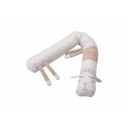 Protectie laterala pentru patut Oita roz, 25x180 cm, bumbac
