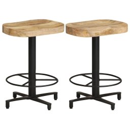 Scaune de bar, 2 buc., 52 cm, lemn masiv de mango GartenMobel Dekor