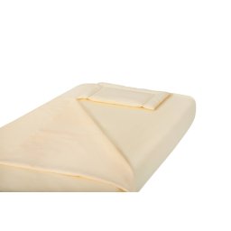 Lenjerie patut bebe SomnArt 3 piese bumbac galbena 60x120 cm