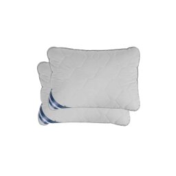 Set 2 perne din bumbac Somnart Bella 50x70 cm, gri, fermitate medie