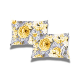 Set 2 perne matlasate Belina 50x70 cm, microfibra imprimata Luxury Petals