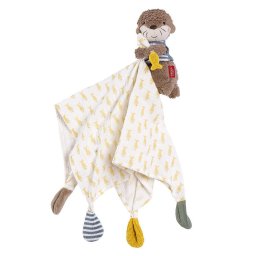 Jucarie doudou tip vidra Fehn, moale si reconfortanta, 37 cm