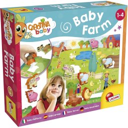 Puzzle de podea cu animale de la ferma pentru copii 1-4 ani, 12 piese