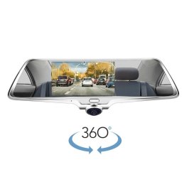 Oglinda auto Edotec EDT-FSX66 cu monitor 5 inch si camera video 360°