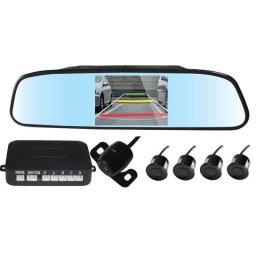 Oglinda auto cu camera video si senzori de parcare EDOTEC
