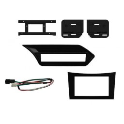 Kit rama 2DIN Connects2 pentru Mercedes Clasa E W212, negru, volan stanga