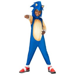 Costum carnaval Sonic pentru copii, marimea XS, licentiat oficial