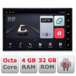 Navigatie auto universala 1DIN L002, ecran 10.1 inch, Android, 4GB RAM