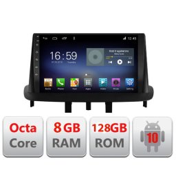 Navigatie Android Renault Megane 3 Fluence 2010-2016, Octa Core, 8+128GB, 4G