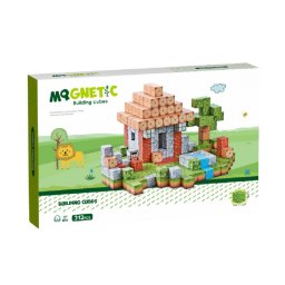 Cuburi magnetice cu tematica natura, 312 piese, 2 cm