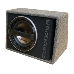 Subwoofer activ auto cu incinta Phoenix Gold Z18AB, 125W RMS