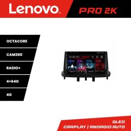 Navigatie Renault Megane 3 si Fluence Lenovo QLED 2K 4+64GB Android