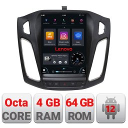 Navigatie Tesla Ford Focus 3 2011-2018, 8GB RAM, 128GB, 4G, CarPlay