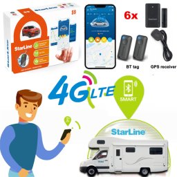 Alarma auto StarLine Camper Premium Security 6 4G GPS, CAN-OEM, Bluetooth