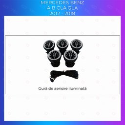 Lumini ambientale Mercedes Vents pentru ventilatoare, control telefon