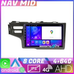 Navigatie Honda Fit 2014-2019 Android 12, 4GB RAM, 64GB, GPS, CarPlay