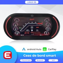 Ceas de bord digital smart pentru MINI 2014-2023, ecran HD