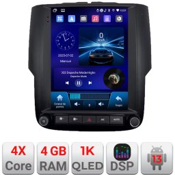 Navigatie Dodge Ram 2013-2018 Tesla QLED 9.7 inch, 4GB RAM, 64GB, CarPlay