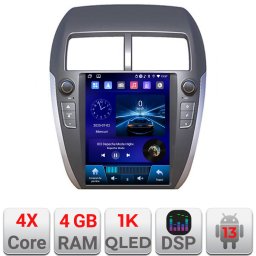 Navigatie dedicata Mitsubishi ASX tip Tesla, 4GB RAM, 64GB, CarPlay