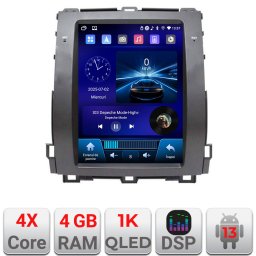 Navigatie Tesla Toyota Prado J120 4GB RAM 64GB cu CarPlay si Android Auto