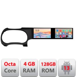 Navigatie Hyundai i10 2020 cu 2 ecrane 21.6 inch, Android, 4GB+128GB