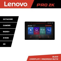 Navigatie auto universala 1DIN Lenovo PRO 13 inch 2K, 4G, GPS, DSP
