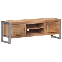 Comoda TV, 120 x 30 x 40 cm, lemn de mango nefinisat GartenMobel Dekor
