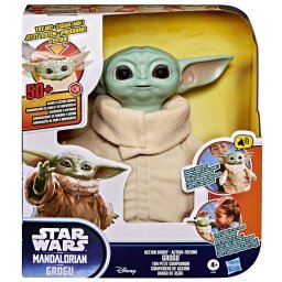 Figurina interactiva Grogu Star Wars The Mandalorian cu sunete, 25 cm