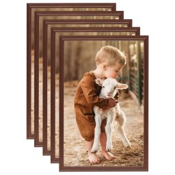 Rame foto colaj pentru masa 5 buc. maro, 21x29,7 cm, MDF GartenMobel Dekor