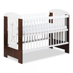 Patut bebe din lemn Klups Safari Little Giraffe Wenge 120x60 cm