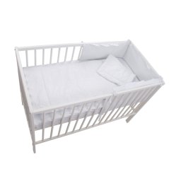 Lenjerie pentru patut bebe MyKids Little Stars Verde 4 piese 120x60 cm