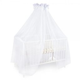Baldachin din voal mare alb pentru patut bebe Klups, 200x420 cm