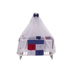 Lenjerie pentru patut bebe MyKids Baby Star, 11 piese, 120x60 cm