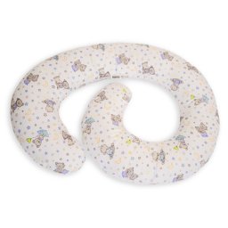 Perna de alaptare multifunctionala MyKids Teddy Stars, 180 cm